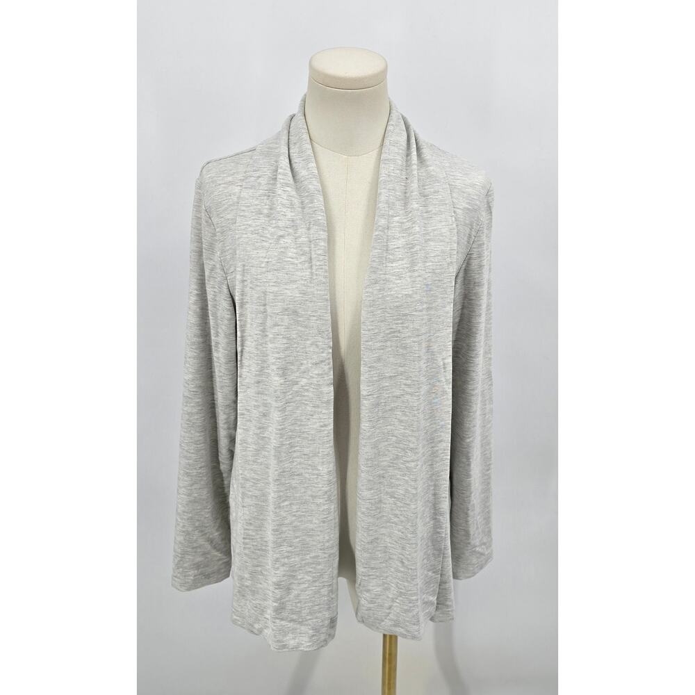 Banana Republic Lightweight Open Drape Baby Terry Cardigan –‎ Heather Light Grey